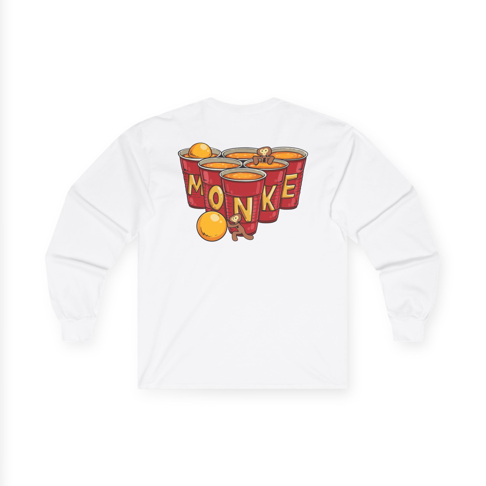 Spoonkidv Monke Pong Unisex Ultra Cotton Long Sleeve Tee