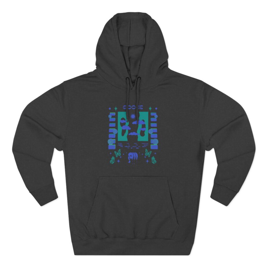 Goose Rosewood Three-Panel Fleece Hoodie