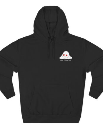 All Things Go I Love You With All My Bones Three-Panel Fleece Hoodie