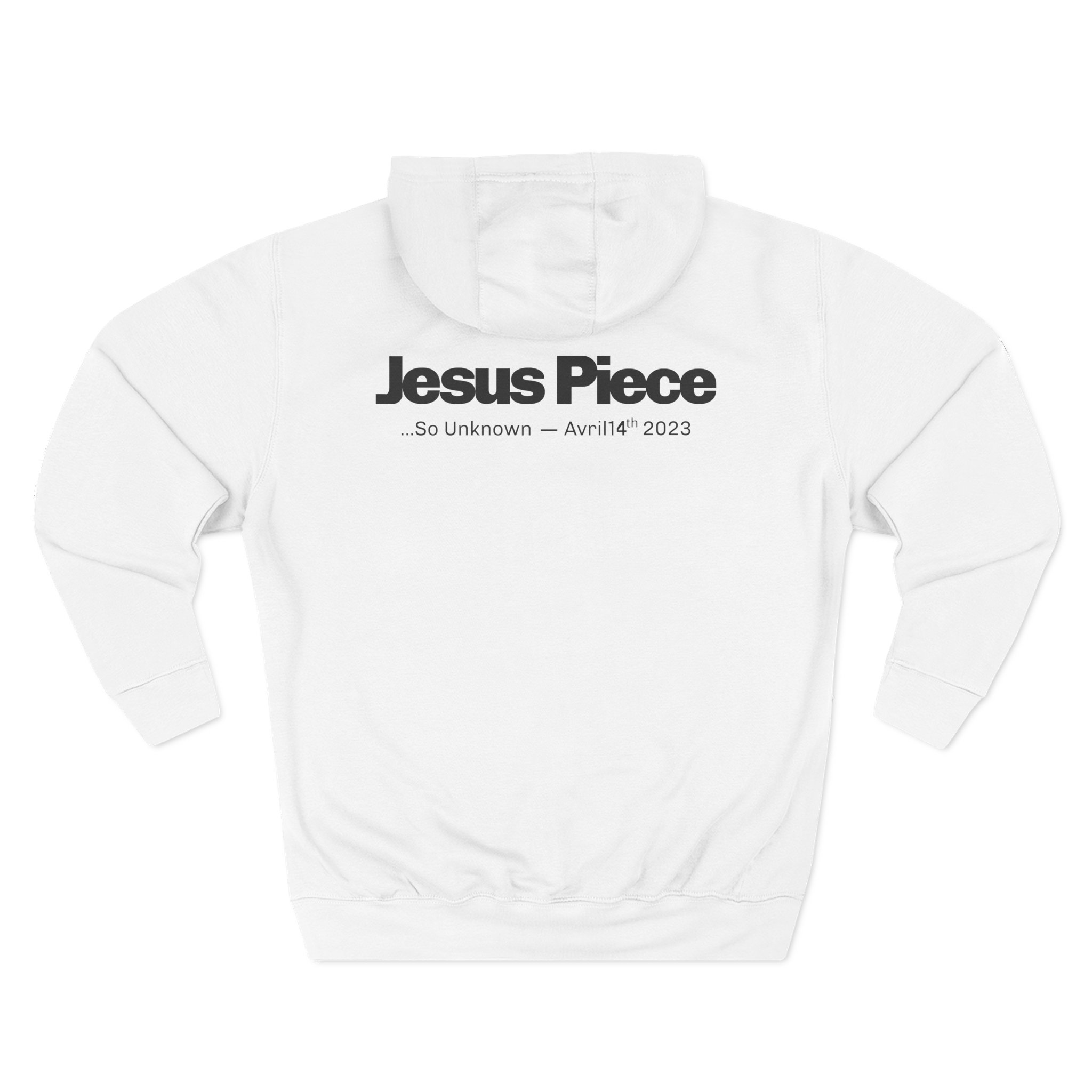 Jesus Piece Symbols Three-Panel Fleece Hoodie