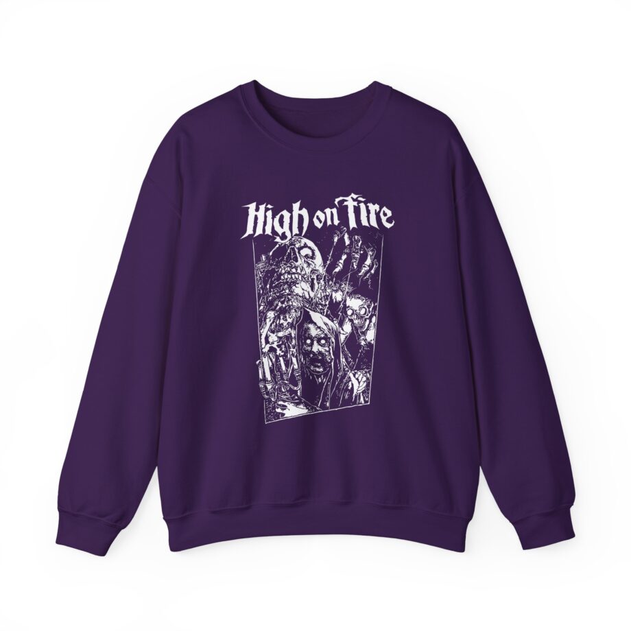High on Fire Horror Unisex Heavy Blend™ Crewneck Sweatshirt