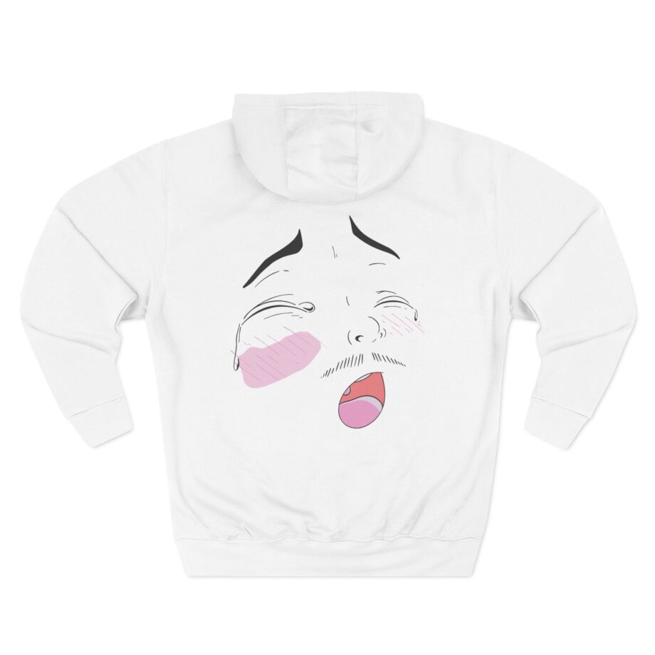 Hot Mulligan Ahegao Three-Panel Fleece Hoodie