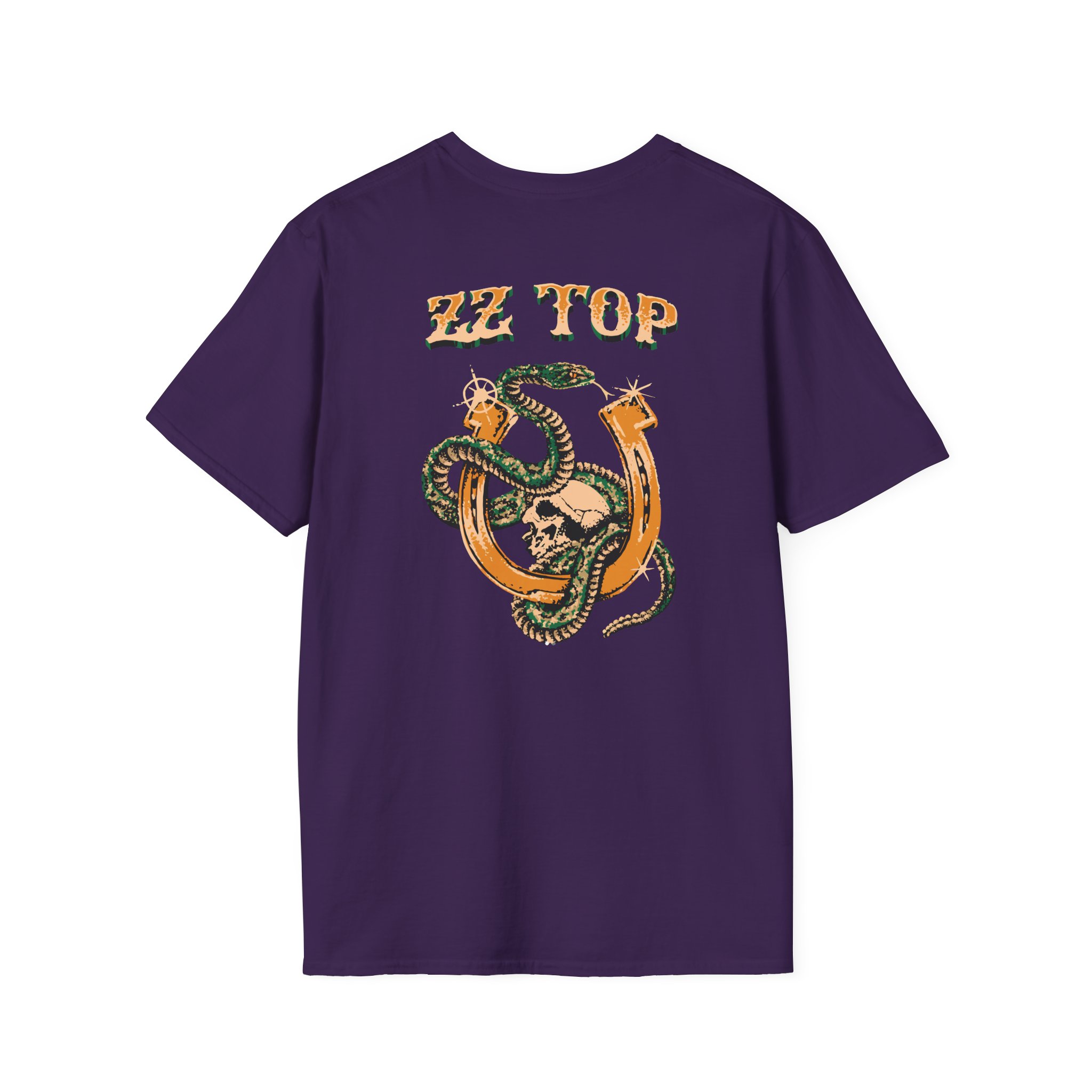 ZZ Top Snake Skull Unisex Softstyle T-Shirt