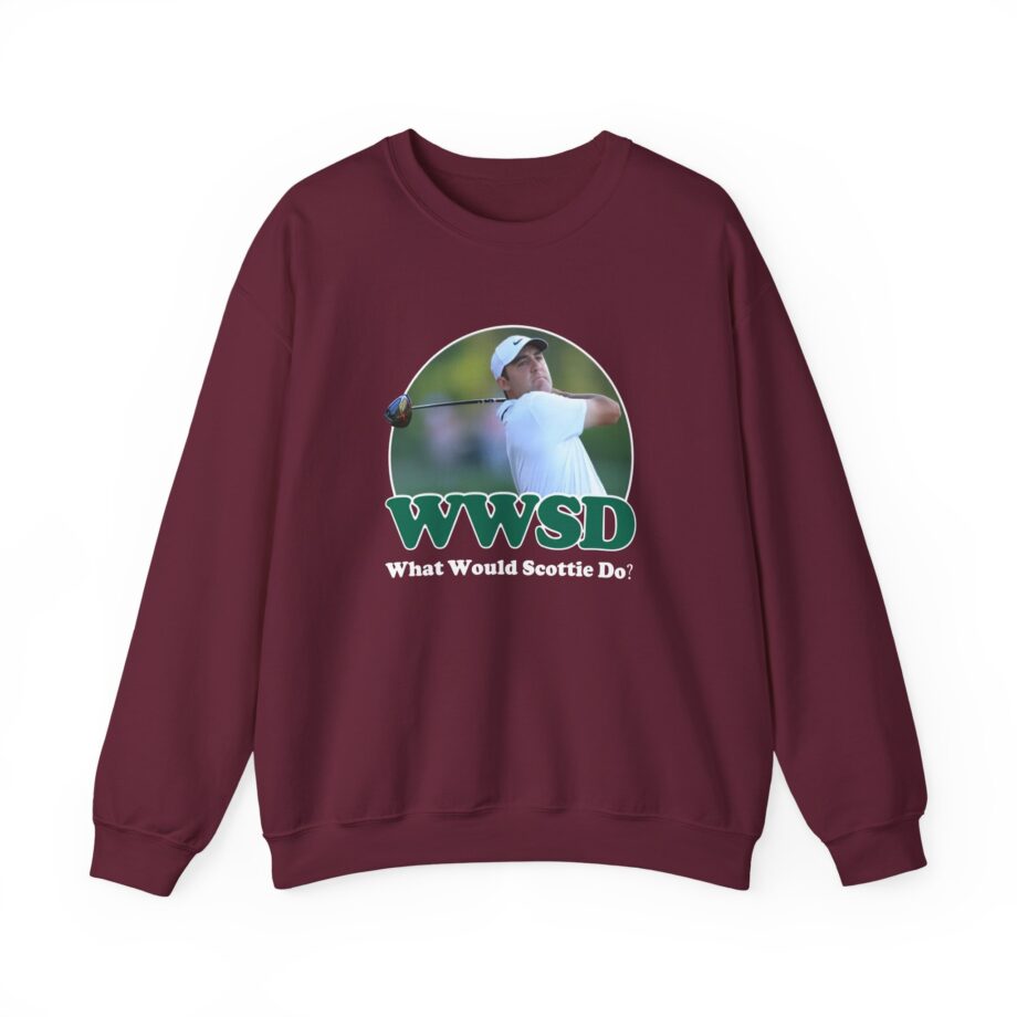 Scottie Scheffler What Would Do Wwsd Unisex Heavy Blend™ Crewneck Sweatshirt