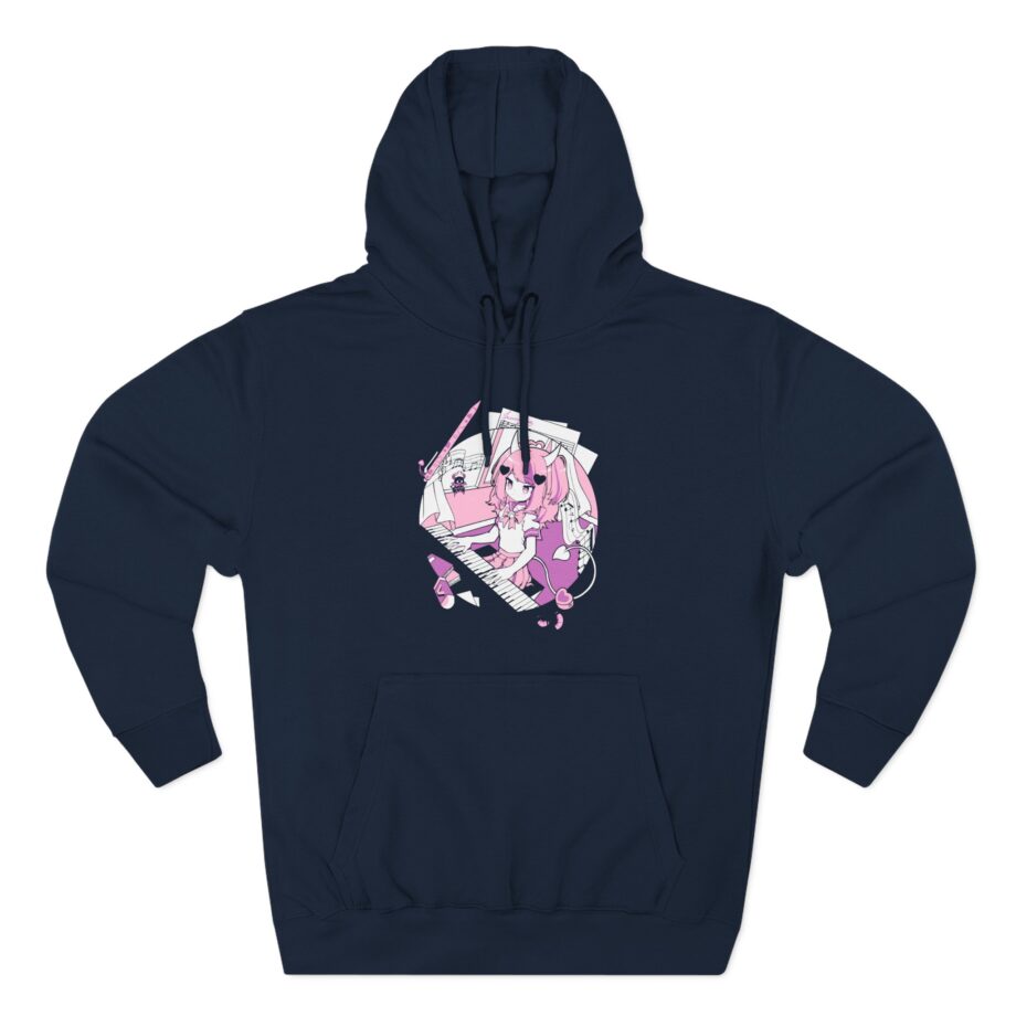 Anime Ironmouse Three-Panel Fleece Hoodie
