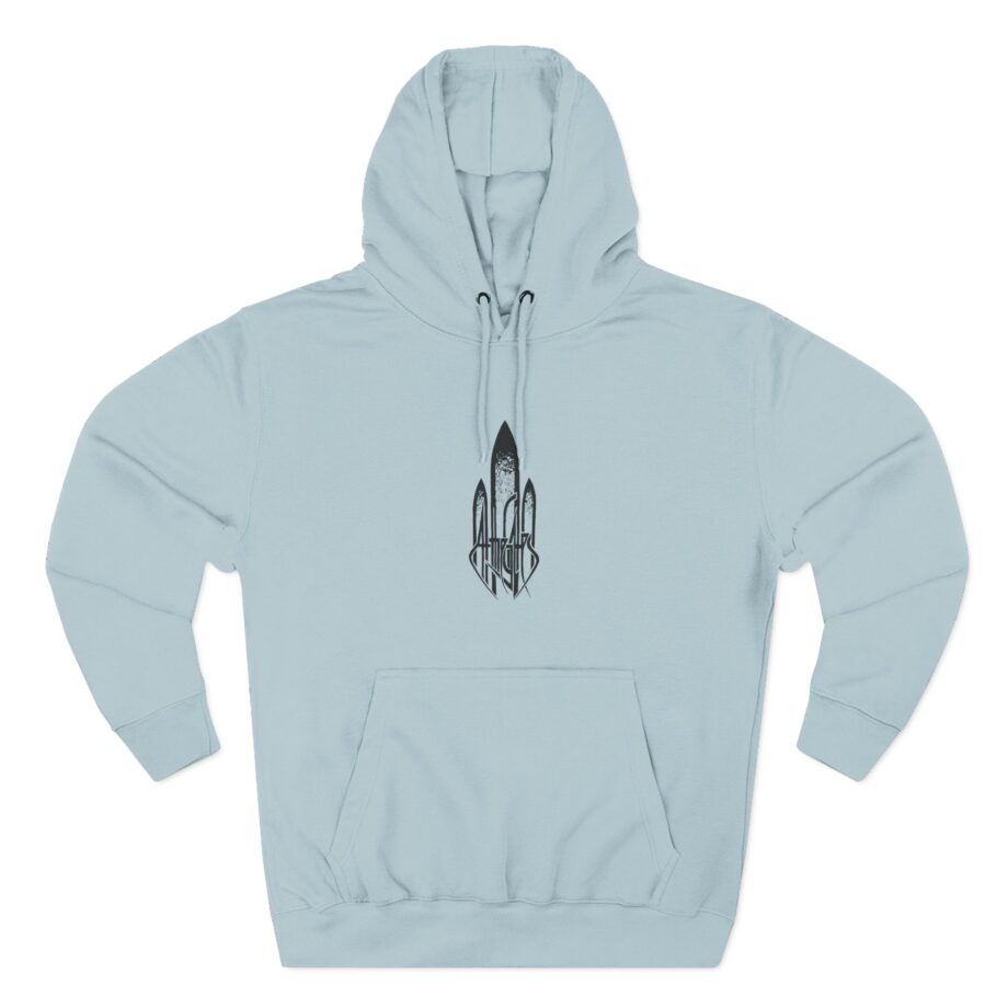 At the Gates the Red in the Sky is Ours Three-panel Fleece Hoodie
