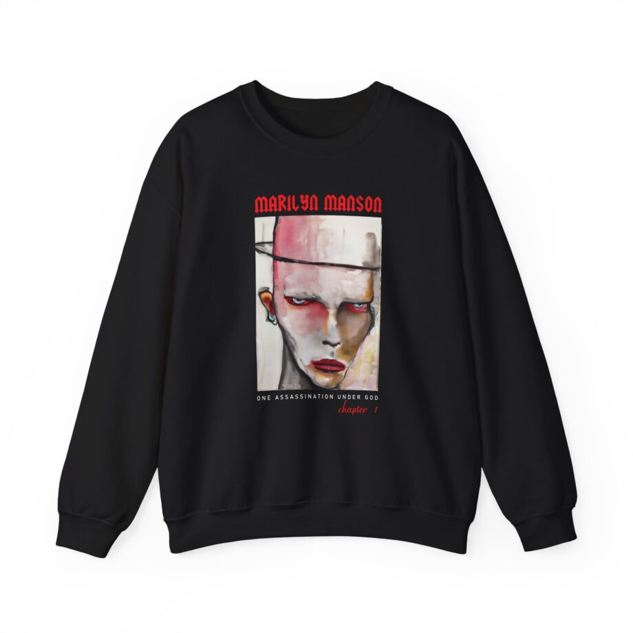 Marilyn Manson One Assassination Under God Unisex Heavy Blend™ Crewneck Sweatshirt