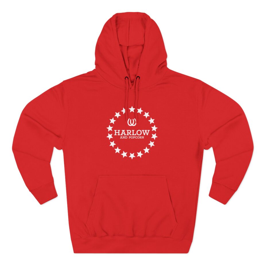 Harlow and Popcorn Three-Panel Fleece Hoodie