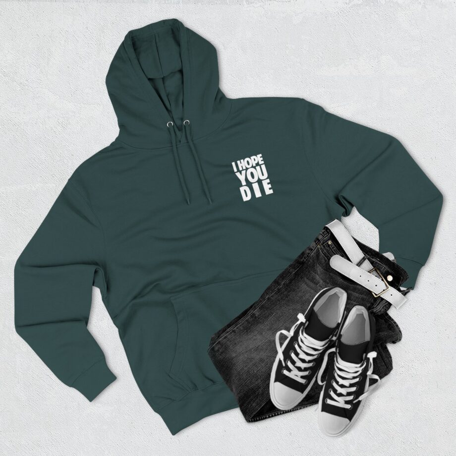Antaeus I Hope You Die Three-panel Fleece Hoodie