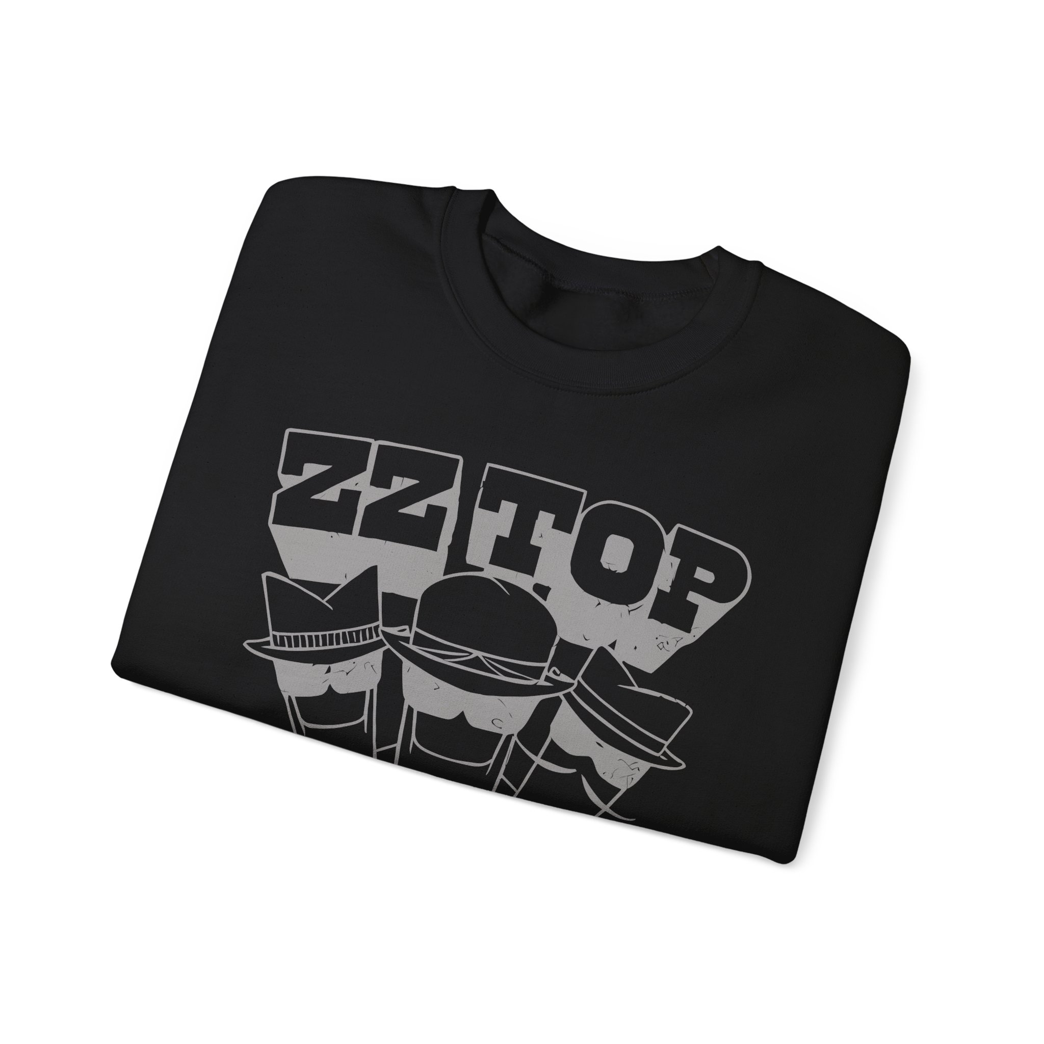 Zz Top Raw Unisex Heavy Blendâ„¢ Crewneck Sweatshirt
