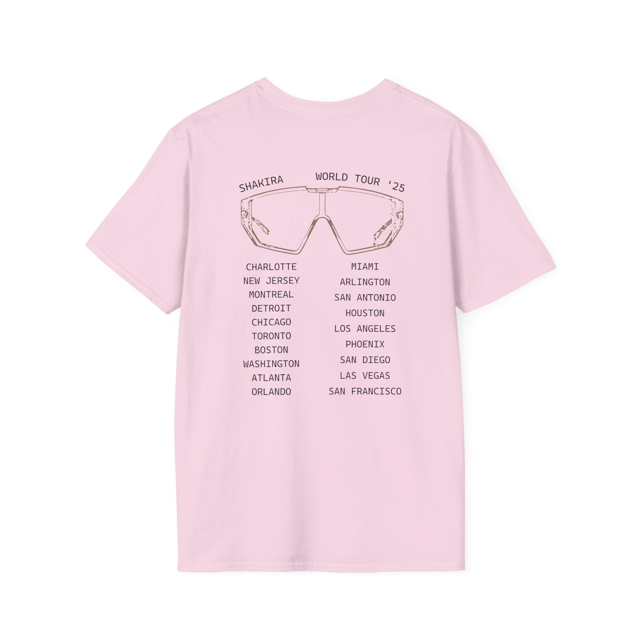 Shakira Sunglasses Unisex Softstyle T-Shirt