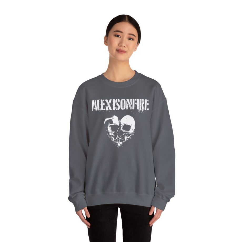 Alexisonfire Barbed Wire Heartskull Unisex Heavy Blend™ Crewneck Sweatshirt