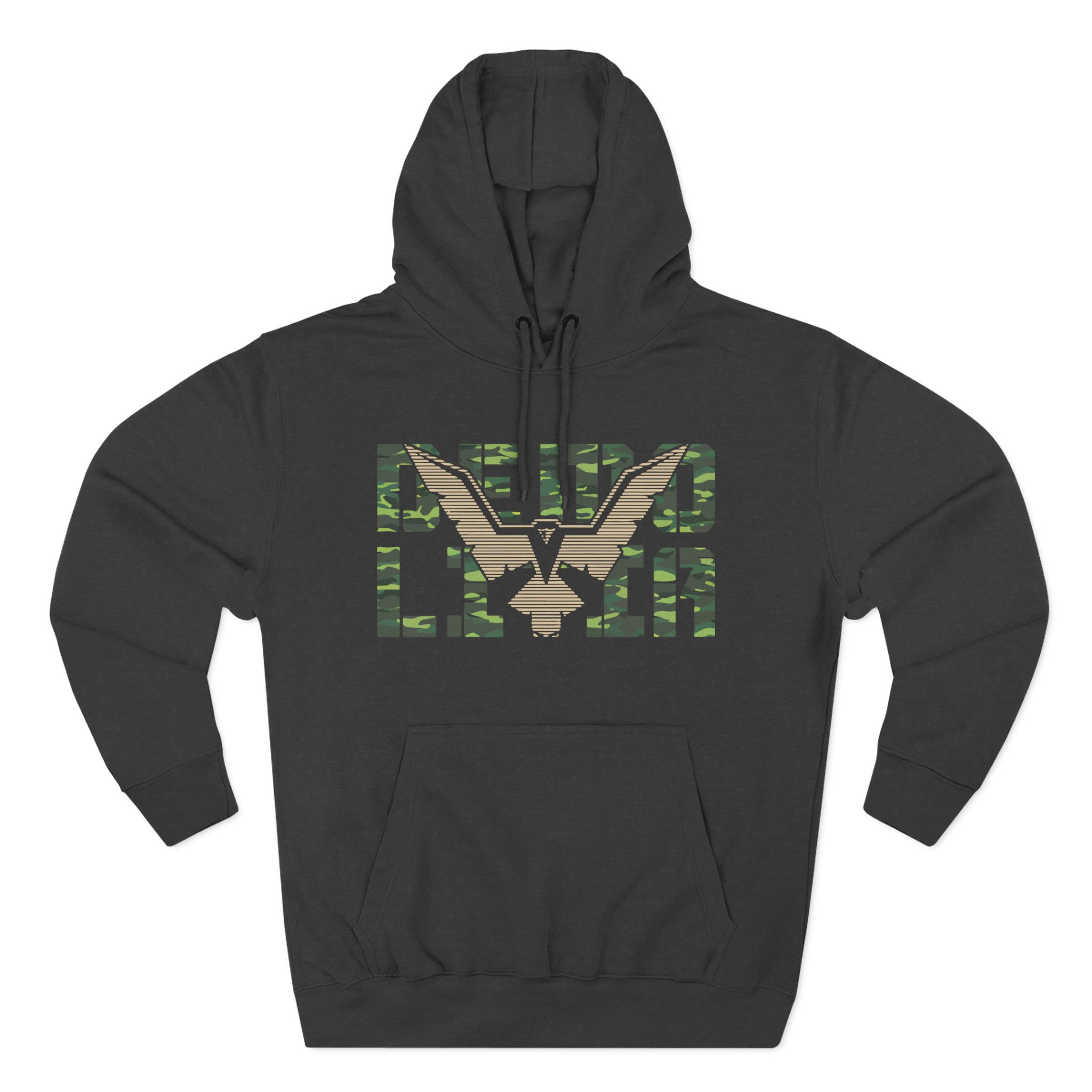 Demolition Ranch Eagle Emblem Three-Panel Fleece Hoodie