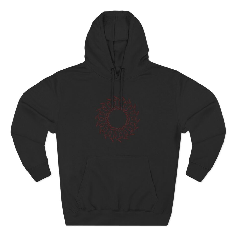 Absent in Body Plague God Three-Panel Fleece Hoodie