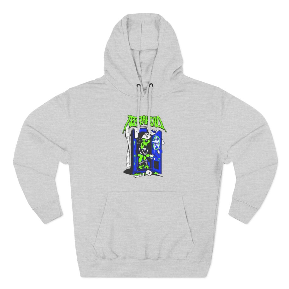 Zebrahead White ZH Coffee break Three-Panel Fleece Hoodie
