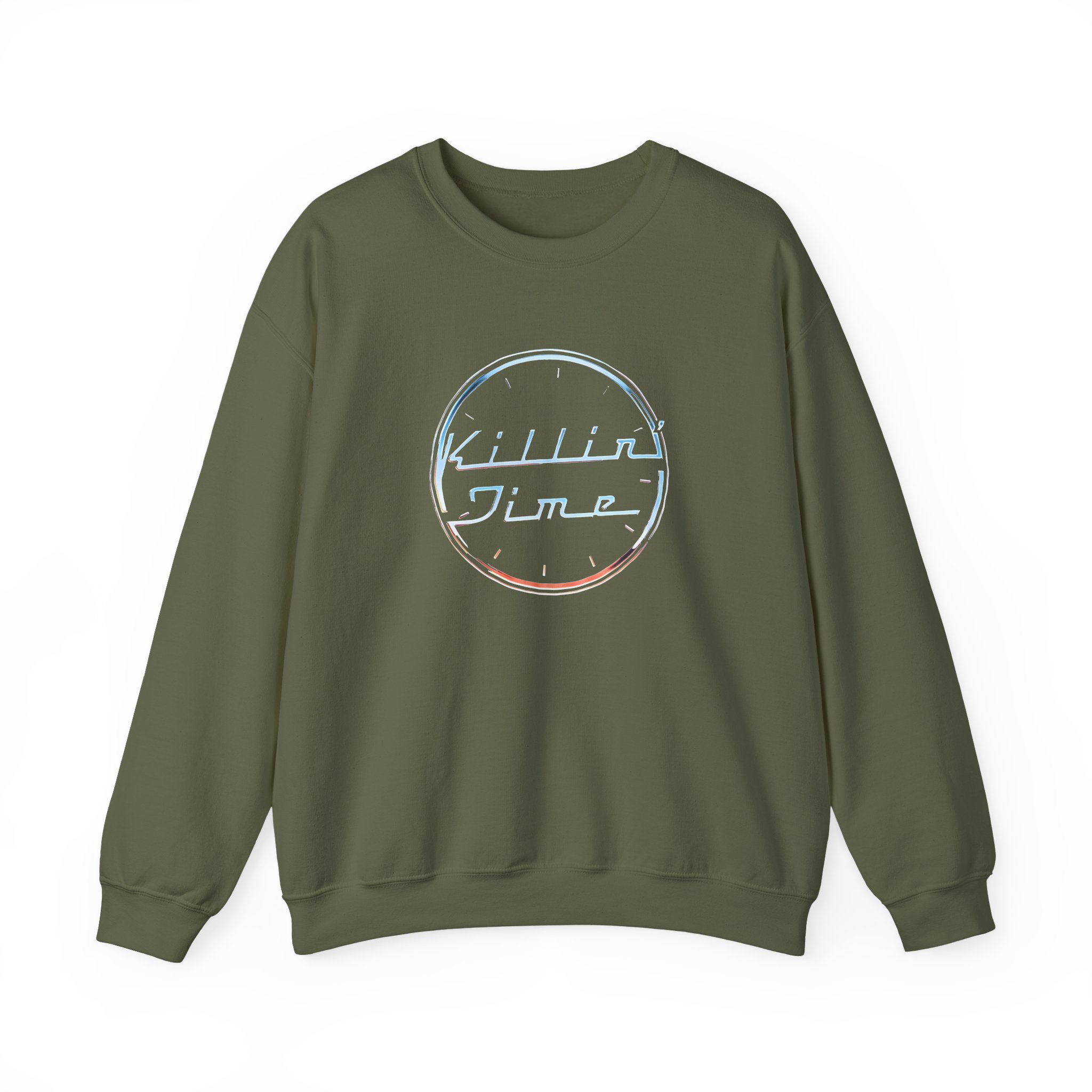 Clint Black Chrome Killing Time Unisex Heavy Blendâ„¢ Crewneck Sweatshirt