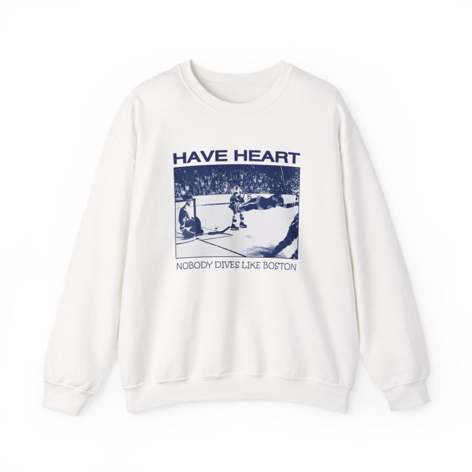 Have Heart Nobody Dives Like Boston Unisex Heavy Blend™ Crewneck Sweatshirt