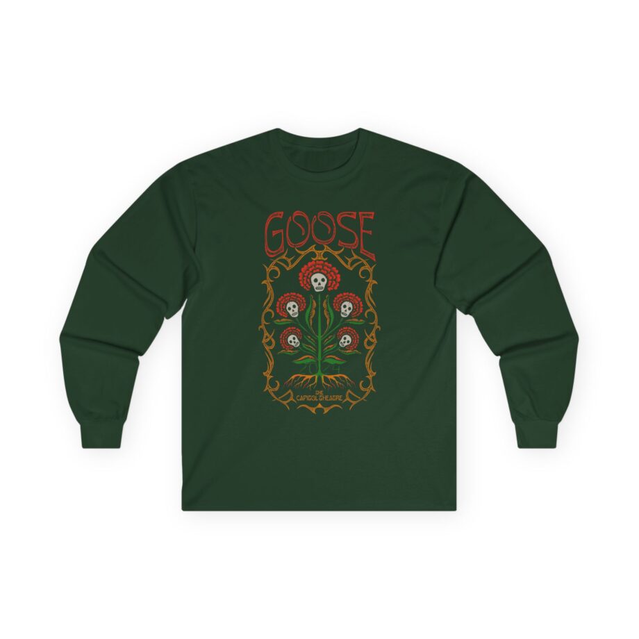 Goose Skull Flowers Unisex Ultra Cotton Long Sleeve Tee