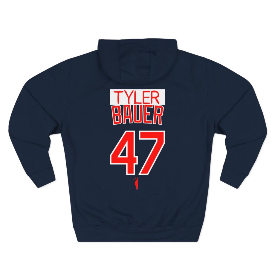 Trevor Bauer Hard Work Never Settles Three-Panel Fleece Hoodie