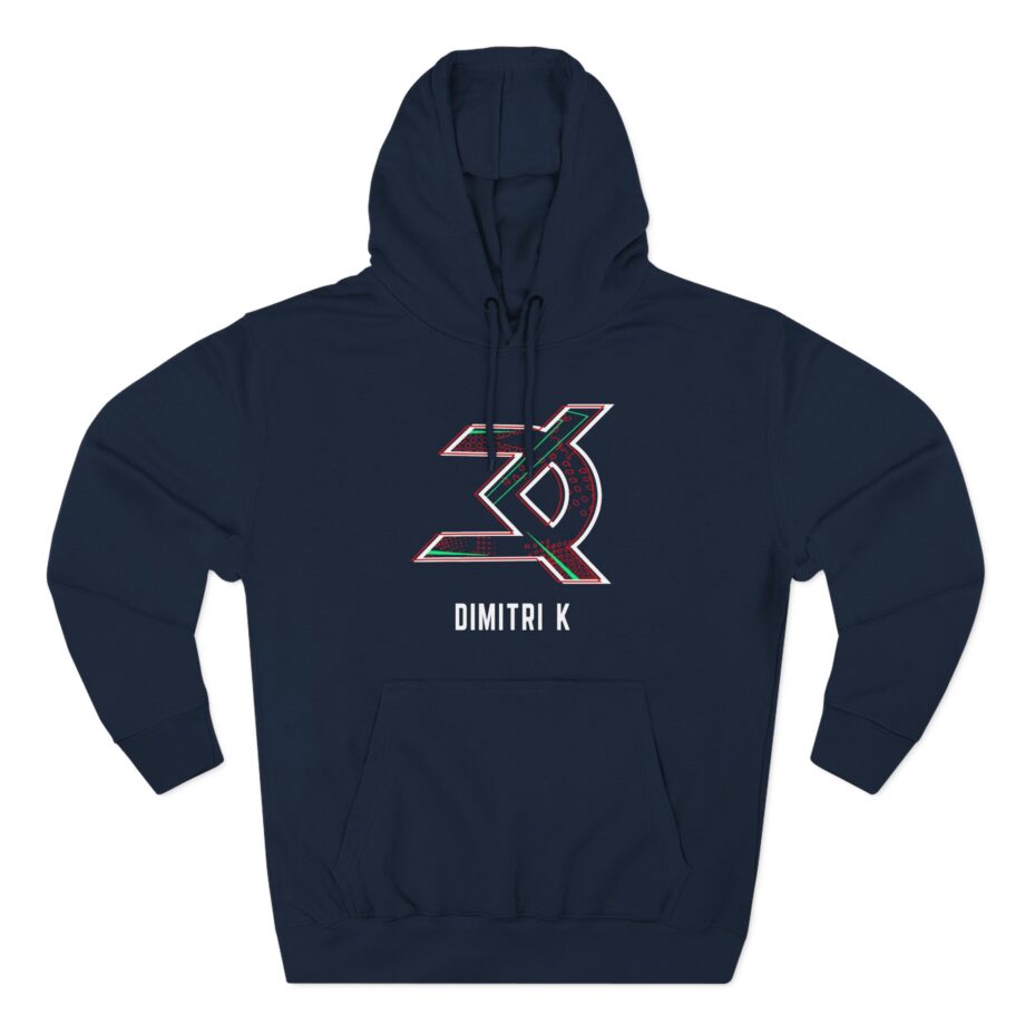 Dimitri K Three-Panel Fleece Hoodie