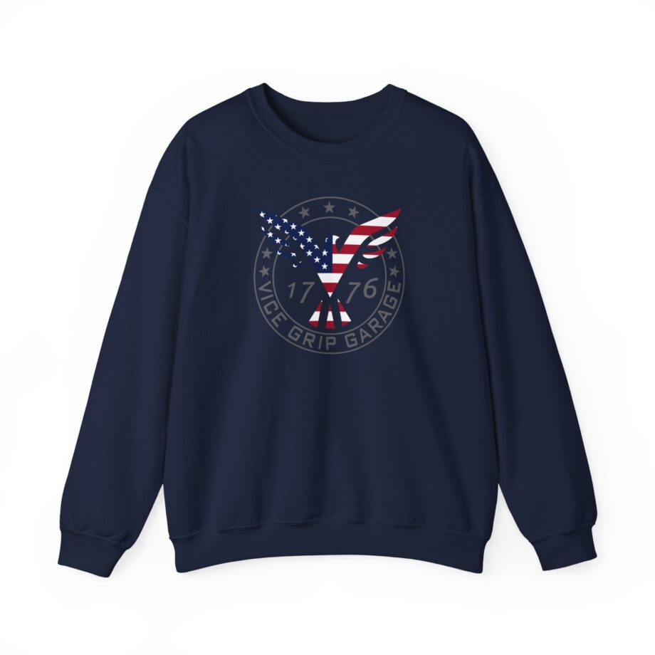 Vicegripgarage Patriotic Flying Eagle Unisex Heavy Blend™ Crewneck Sweatshirt