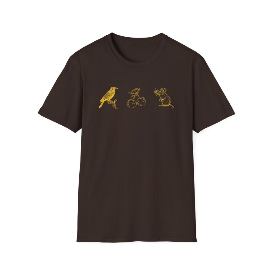 Armchair Expert Crow Cherry Mouse Unisex Softstyle T-Shirt