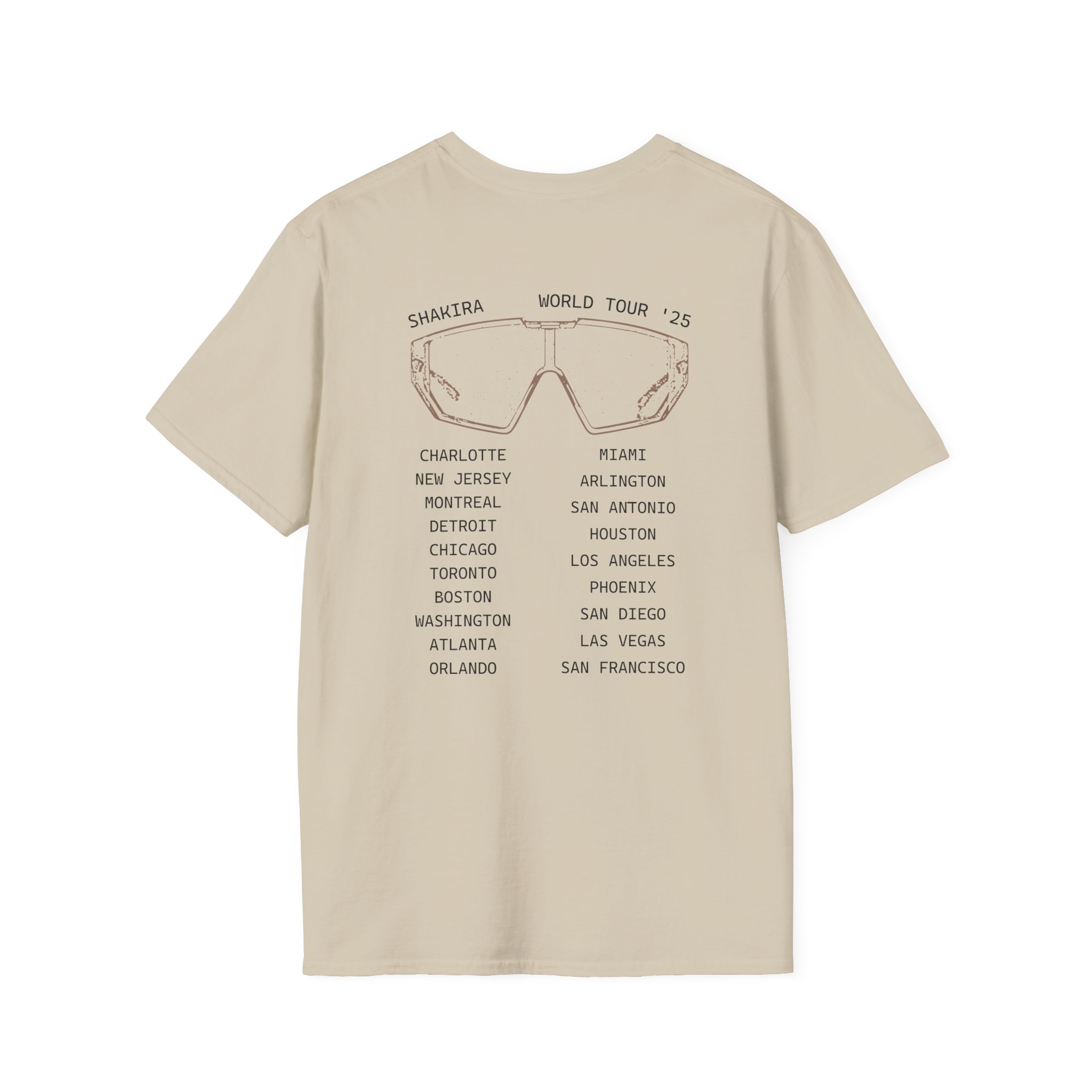 Shakira Sunglasses Unisex Softstyle T-Shirt