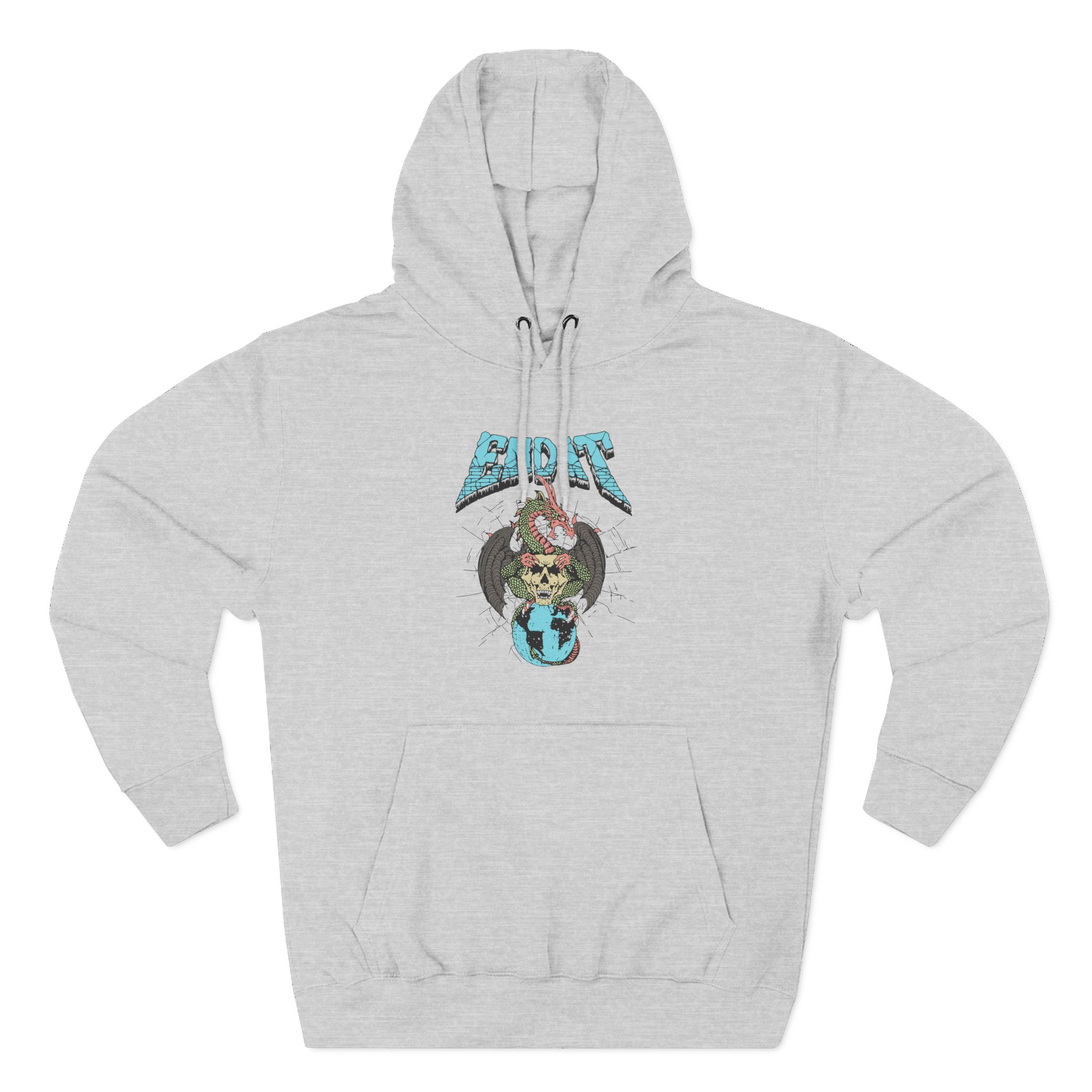 End It Dragon Skull Three-Panel Fleece Hoodie