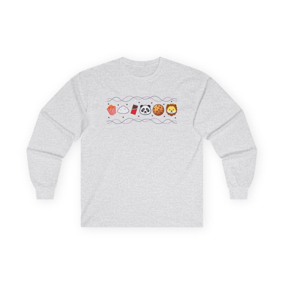Harlow and Popcorn Emoji Unisex Ultra Cotton Long Sleeve Tee