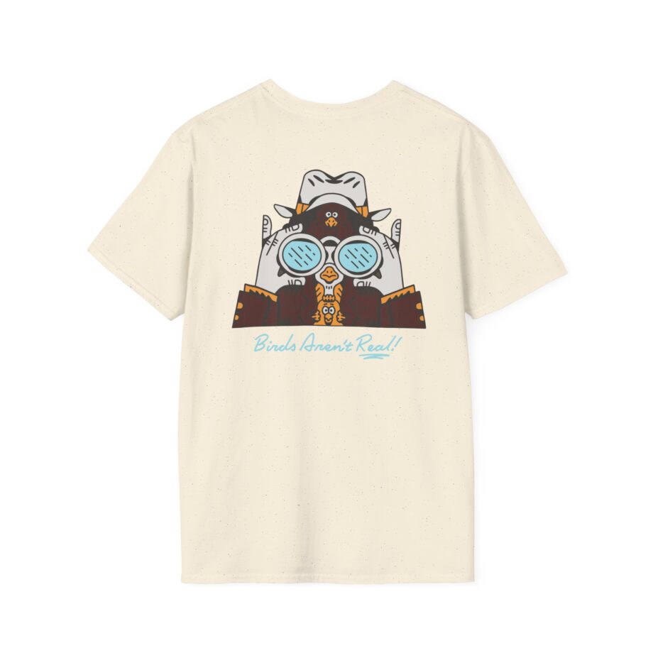 Birds Arent Real Trench Coat Hemp Unisex Softstyle T-Shirt