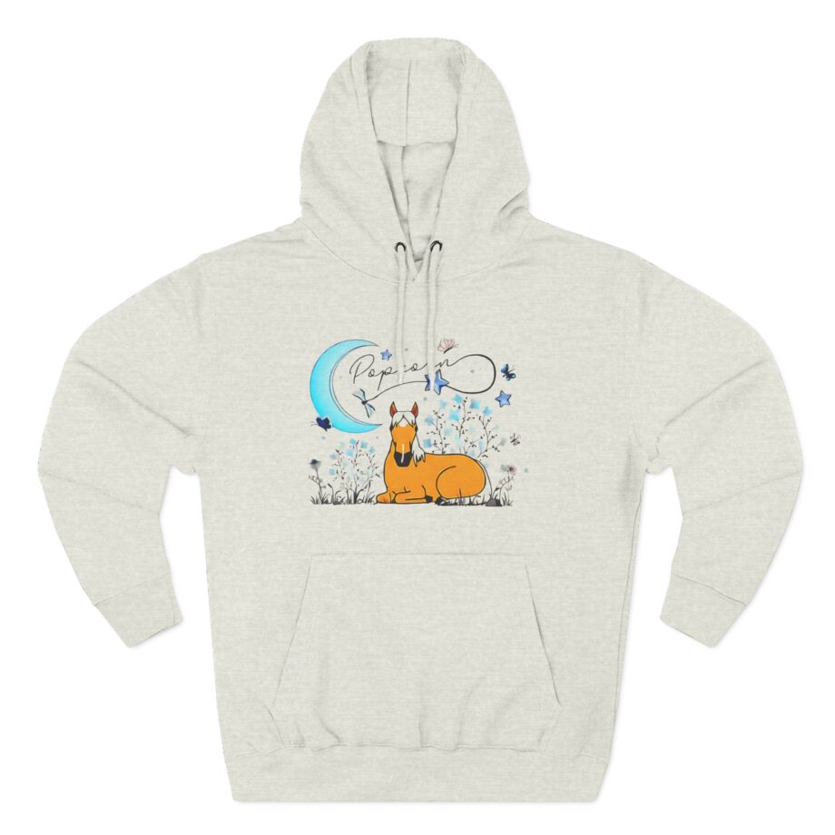 Harlow and Popcorn Three-Panel Fleece Hoodie