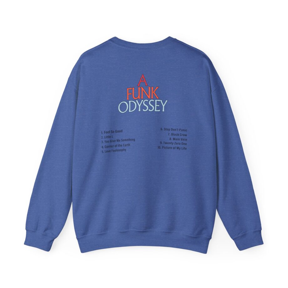 J Funk Odyssey Tracklist Unisex Heavy Blend™ Crewneck Sweatshirt