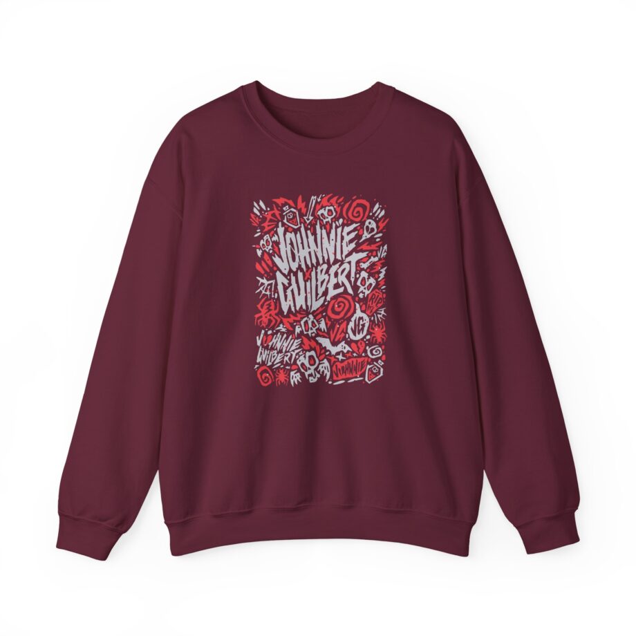 Jake & Johnnie Red Johnnie Guilbert Logo Unisex Heavy Blend™ Crewneck Sweatshirt