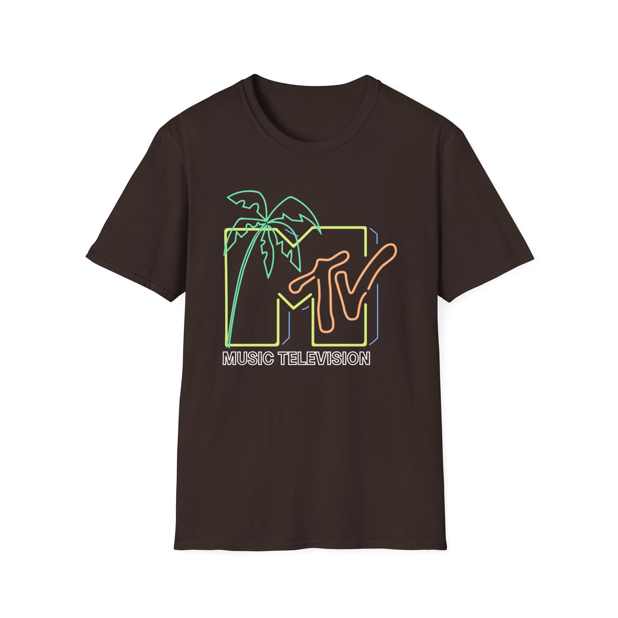 David Dobrik  Mtv Neon Light Logo Unisex Softstyle T-Shirt