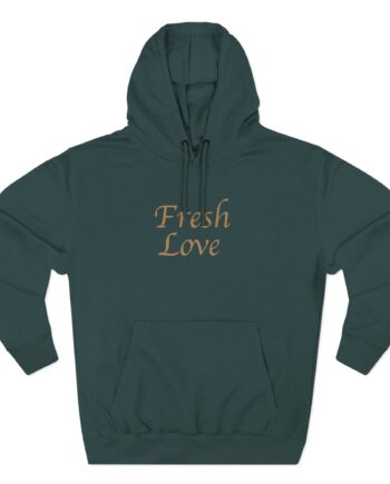 Fresh Love Three-Panel Fleece Hoodie