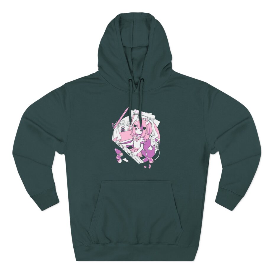 Anime Ironmouse Three-Panel Fleece Hoodie