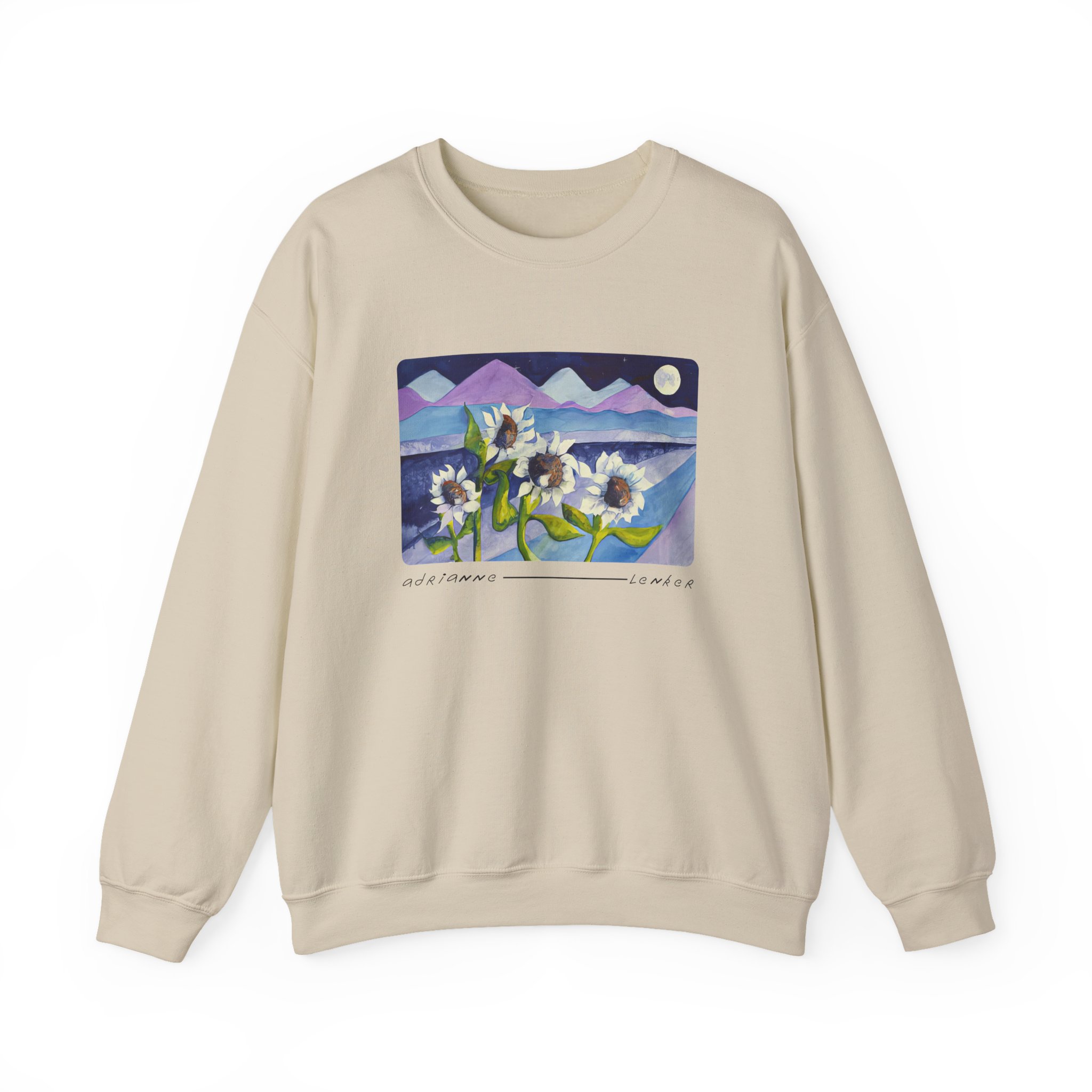 Adrianne Lenker Mema Moonflowers Unisex Heavy Blend Crewneck Sweatshirt