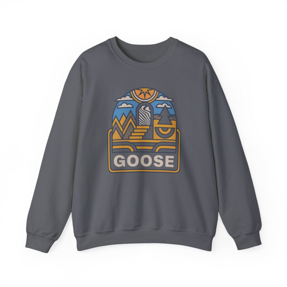 Goose Trippy Staircase Unisex Heavy Blend™ Crewneck Sweatshirt