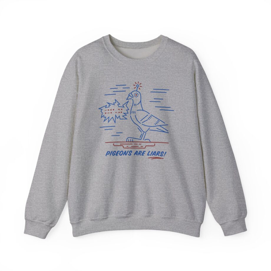 Birds Arent Real Pigeons Are Liars Unisex Heavy Blend™ Crewneck Sweatshirt