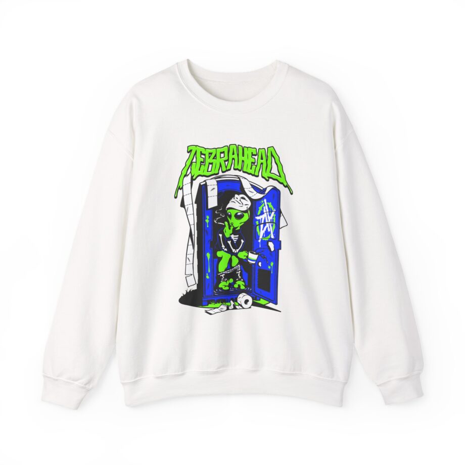 Zebrahead White ZH Coffee break Unisex Heavy Blend™ Crewneck Sweatshirt