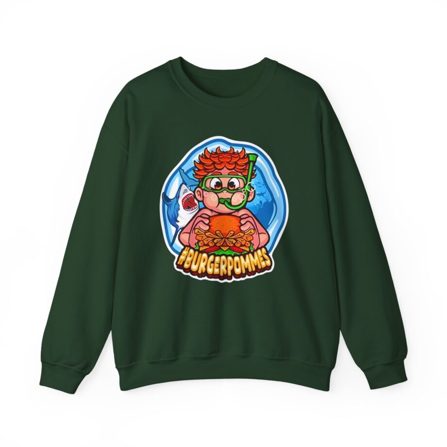 Burger Pommes Unisex Heavy Blend™ Crewneck Sweatshirt