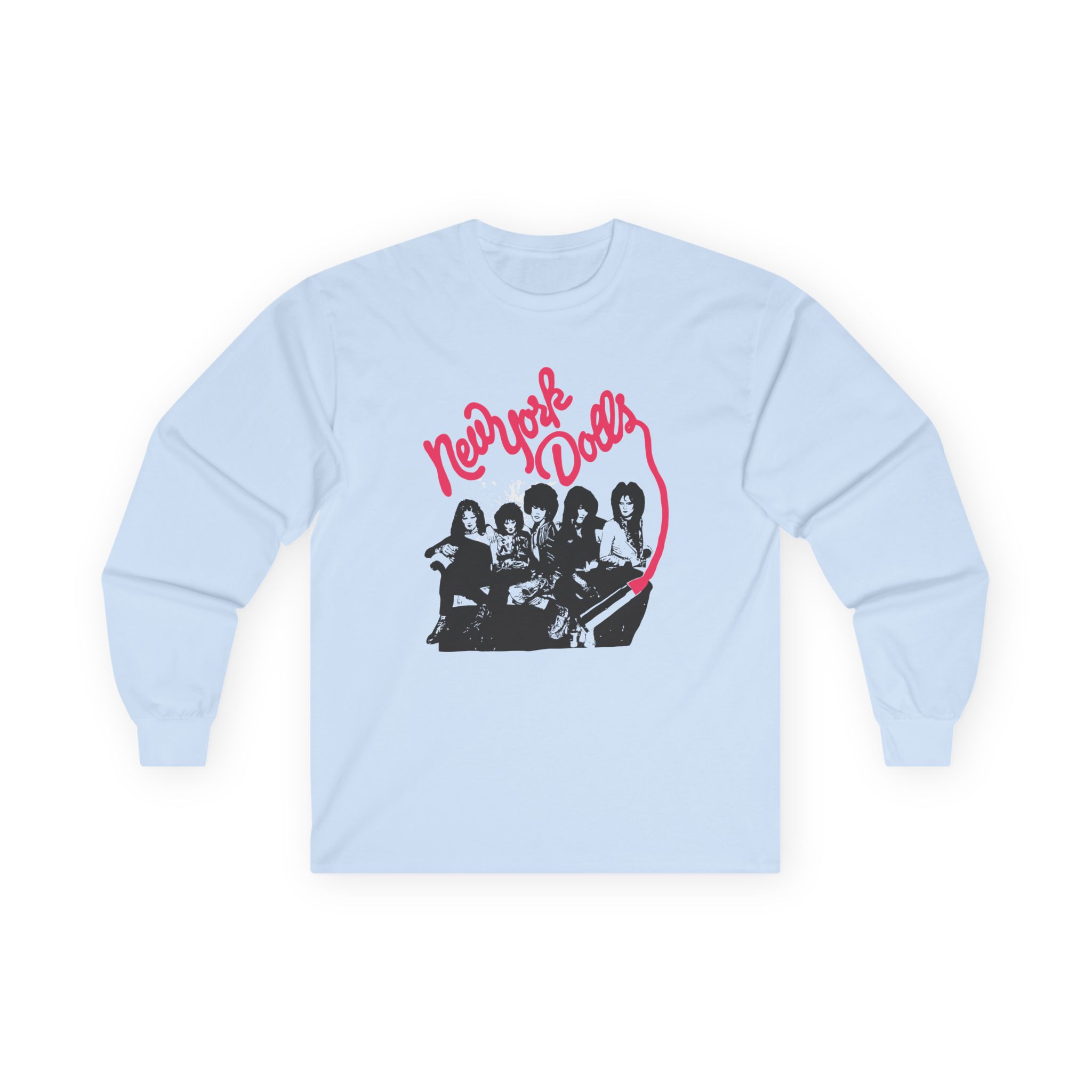 New York Dolls Lipstick Logo Unisex Ultra Cotton Long Sleeve Tee