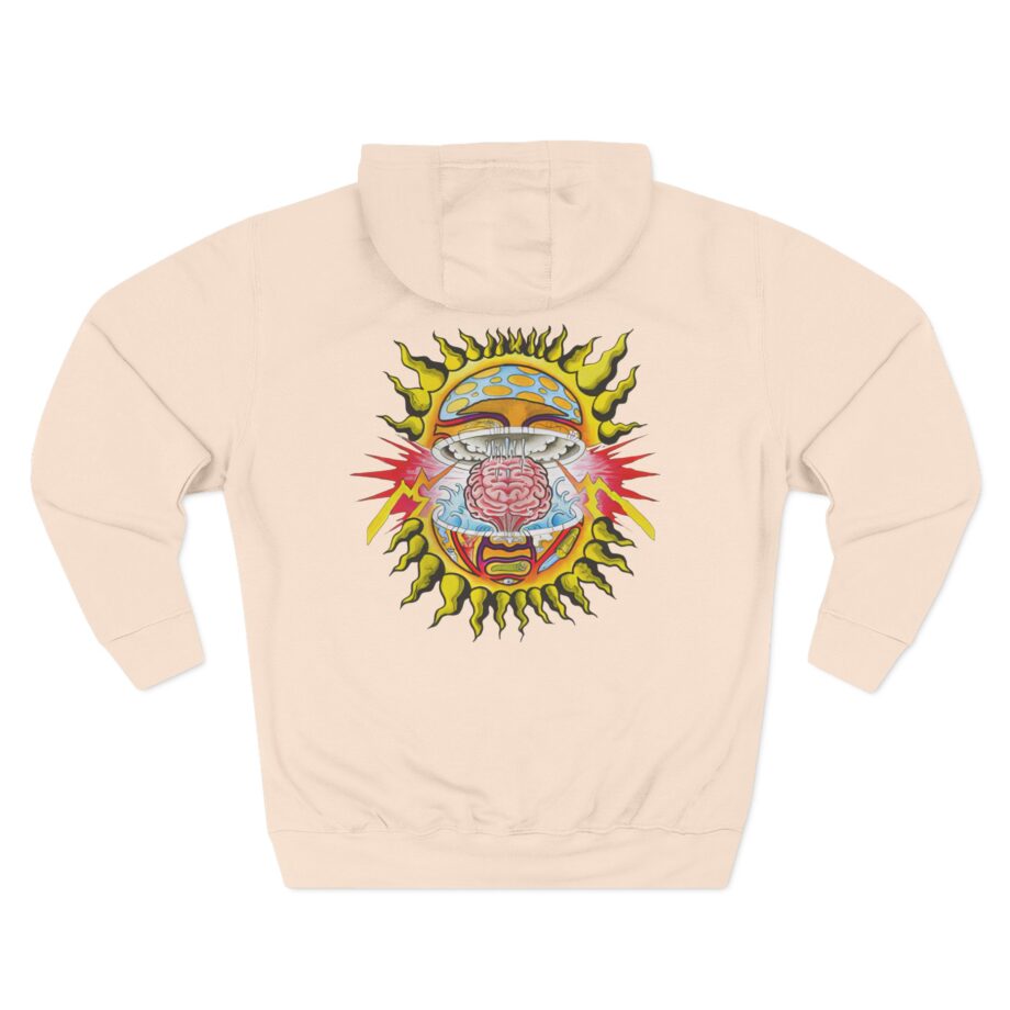 Sublime Mind-blown Sun Three-Panel Fleece Hoodie