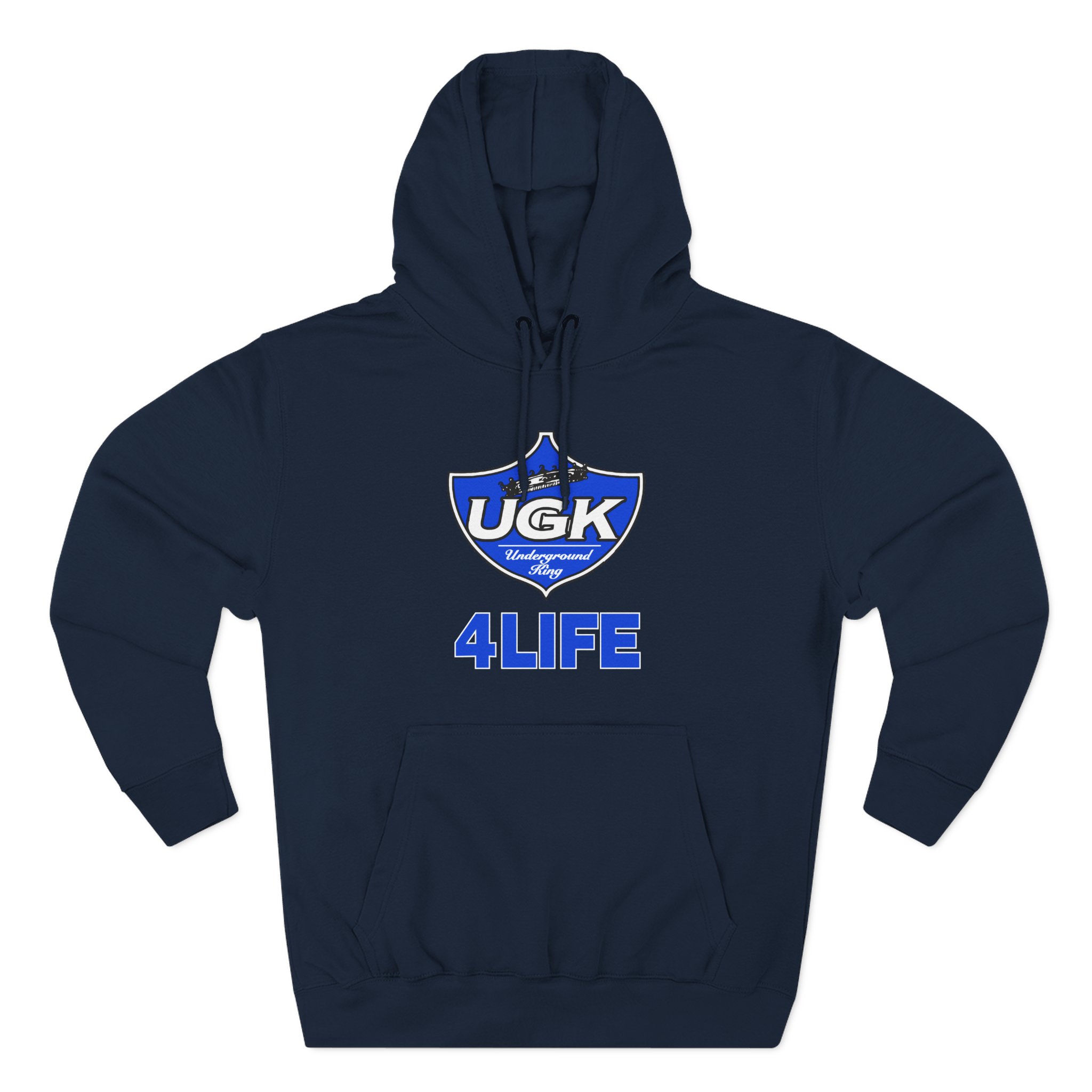 UGK 4 Life Three-Panel Fleece Hoodie