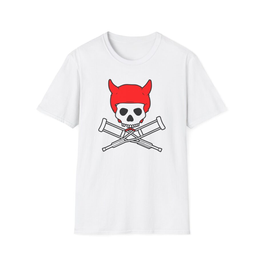 Jackass Devil Horns Skull & Crossbones Unisex Softstyle T-Shirt