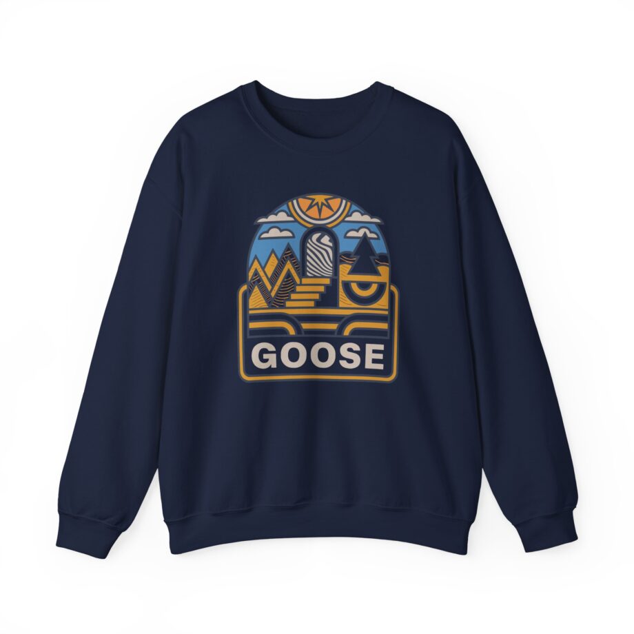 Goose Trippy Staircase Unisex Heavy Blend™ Crewneck Sweatshirt