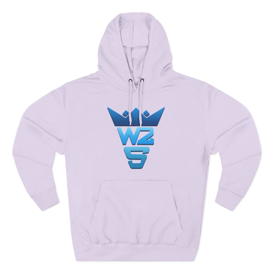 Zerkaa W2s Logo Three-Panel Fleece Hoodie