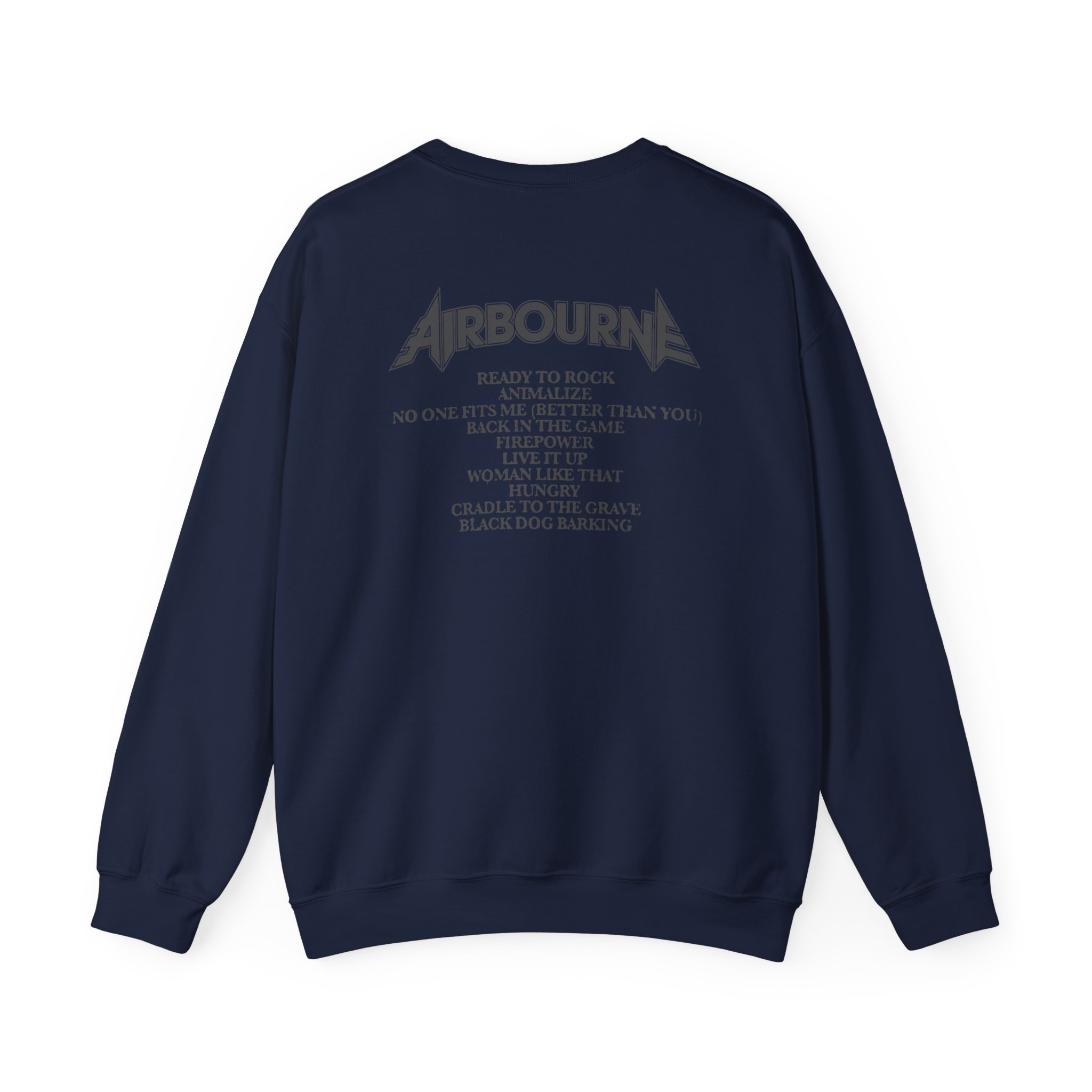 Airbourne Black Dog Barking Tracks Unisex Heavy Blendâ„¢ Crewneck Sweatshirt