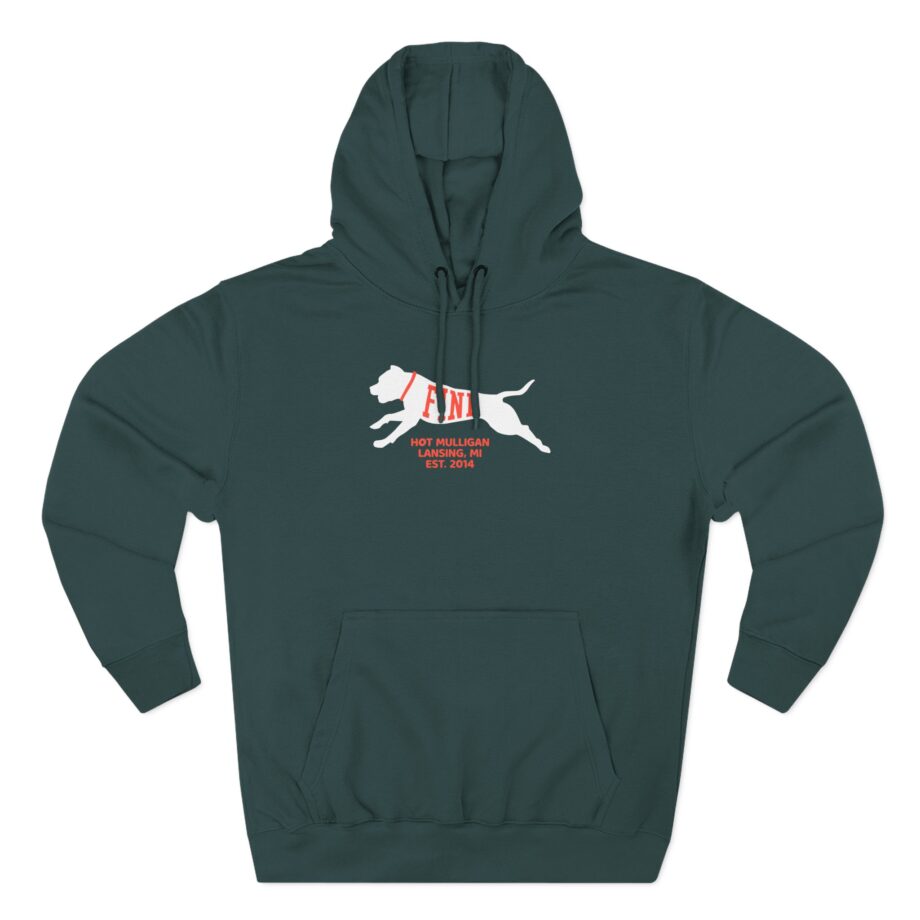 Hot Mulligan Fine Embroidered Three-Panel Fleece Hoodie