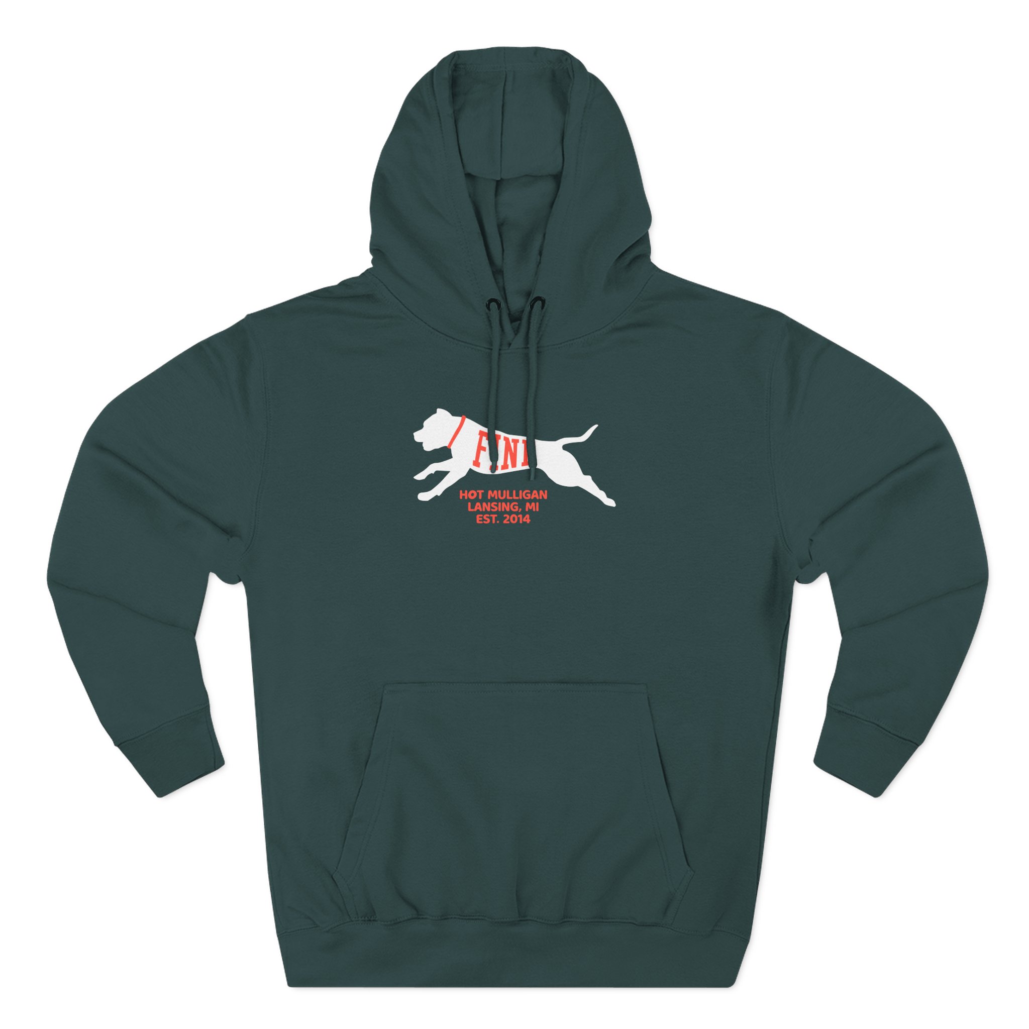 Hot Mulligan Fine Embroidered Three-Panel Fleece Hoodie